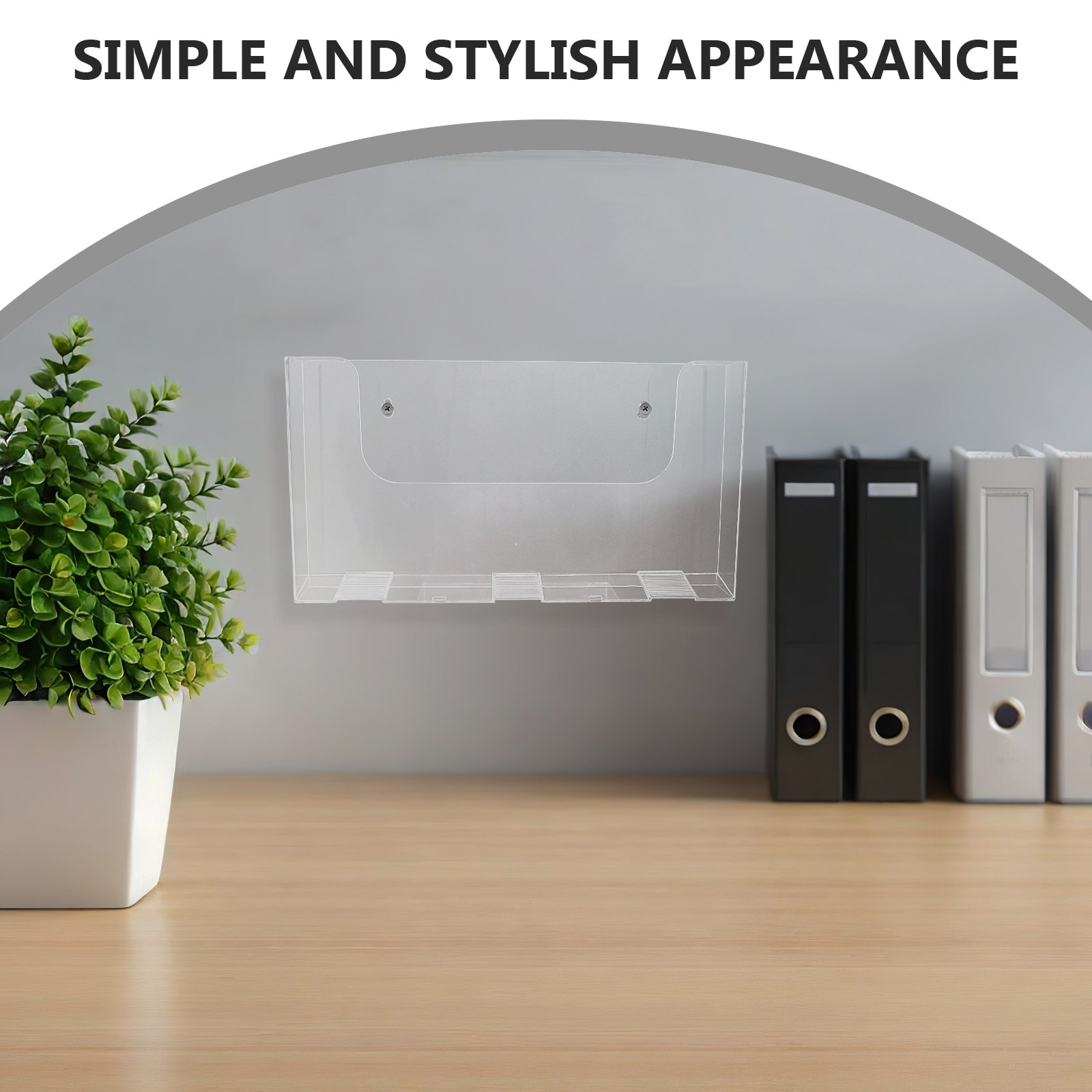 2Pcs Acrylic Wall File Holders - đánh giá và giá Magazine Holder Rack